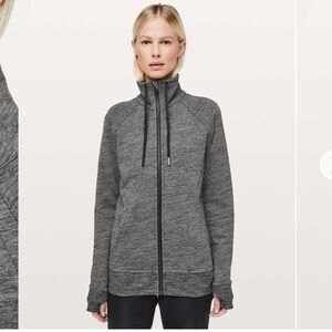 Lululemon Heather Grey Huddle & Hustle Jacket Size 6